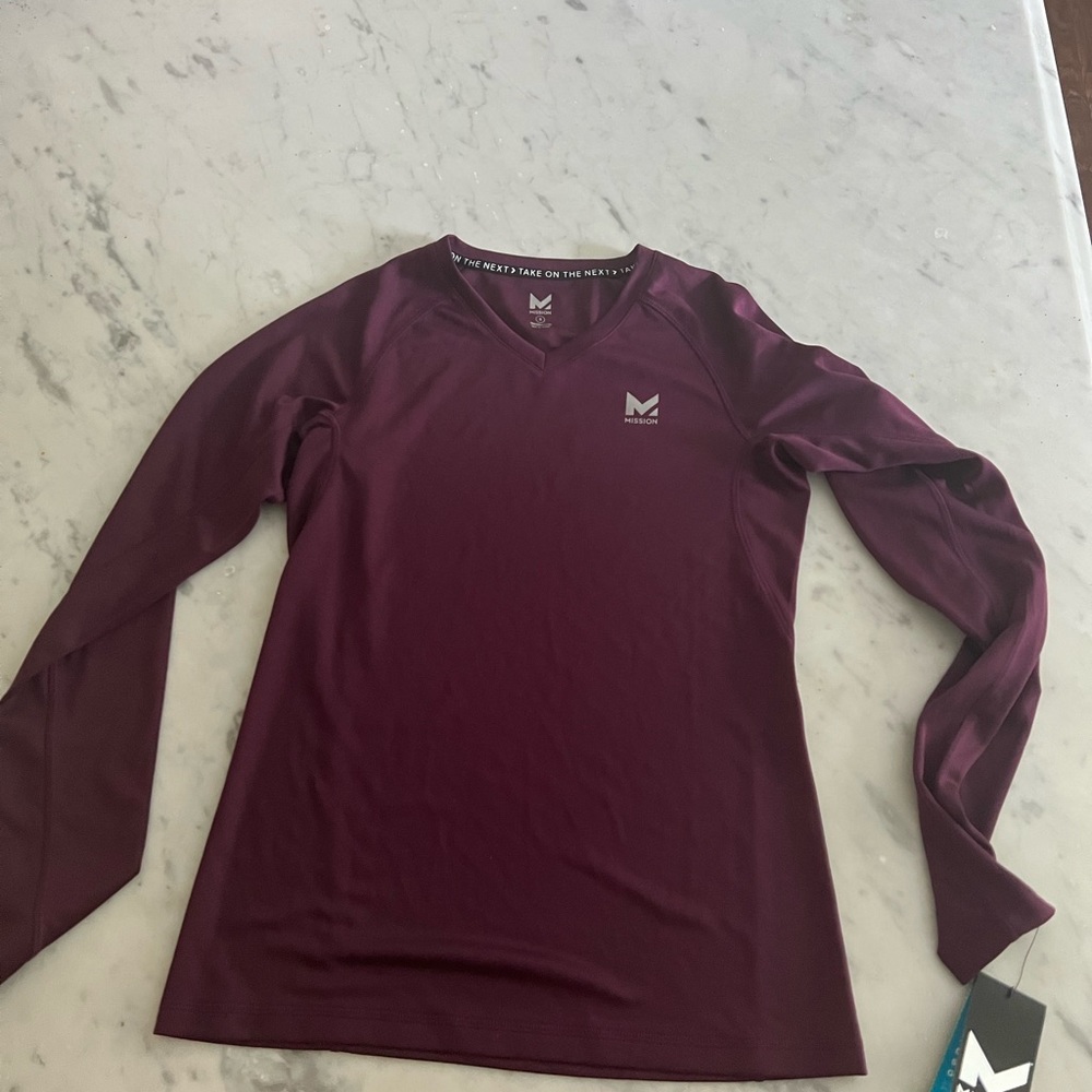 Mission cooling technology long athletic shirt